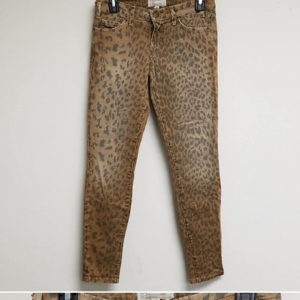 Current Elliott leopard jeans size 25